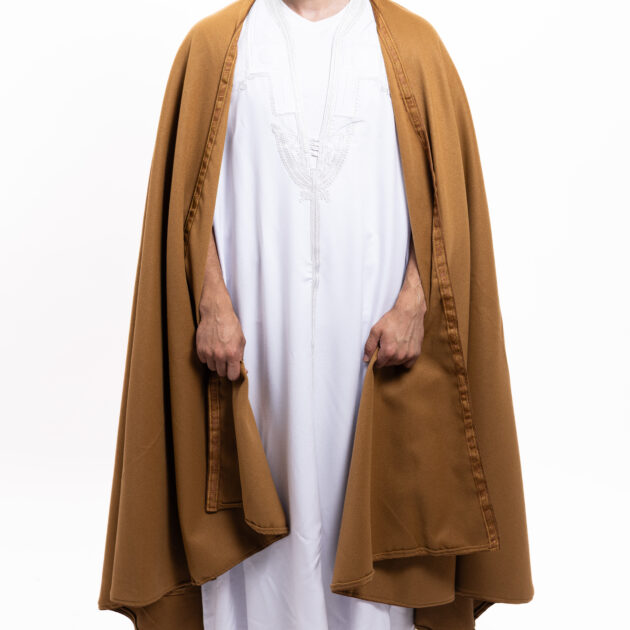 برنوس الكاشمير بني رملي